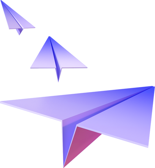 3d招聘人物插画-飞机